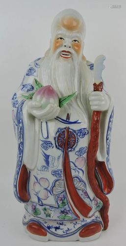 Large porcelain Chinese Buddha, 23