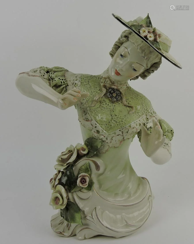 Porcelain figure of a lady, 14