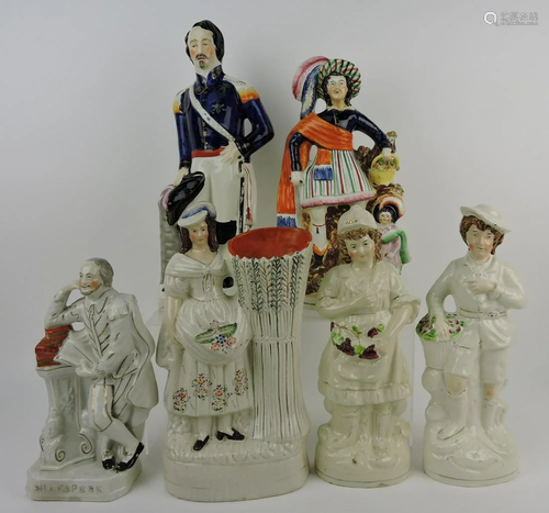 Staffordshire lot of 6 figures, 11 to 16