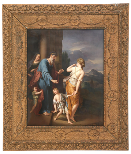 KPM Porcelain Plaque of Hagar & Ishmael