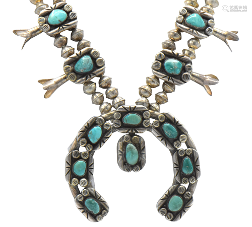 Indian Squash Blossom Necklace