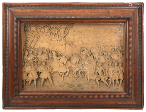 German Carved Boxwood Shadow Box