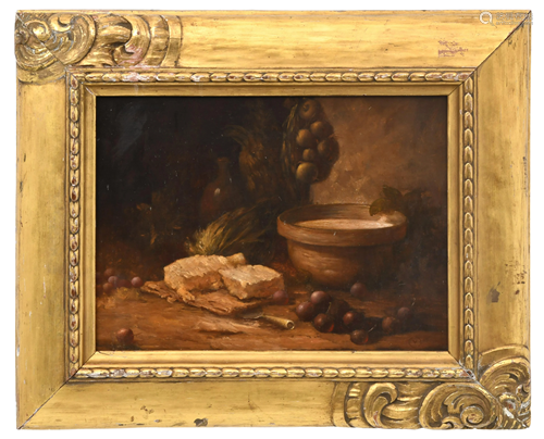 Italian Still Life, Oil on Board