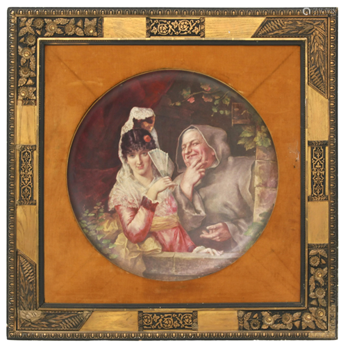 Creil et Montereau Porcelain Plaque