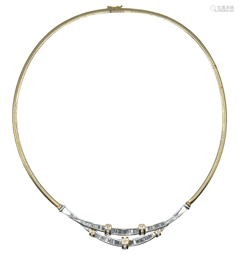 14 Karat Gold & Diamond Necklace