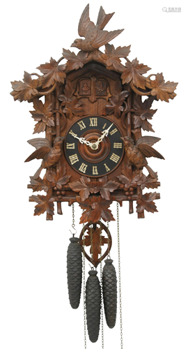 Black Forest Carved Cuckoo Clock