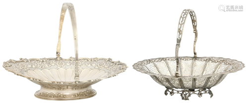 Two English Sterling Silver Baskets