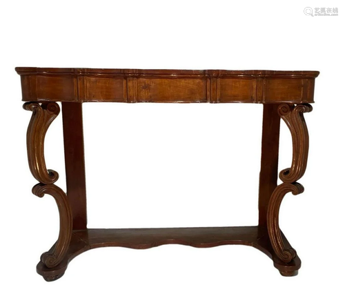 Console in mahogany. Nineteenth century. Sicily. H cm