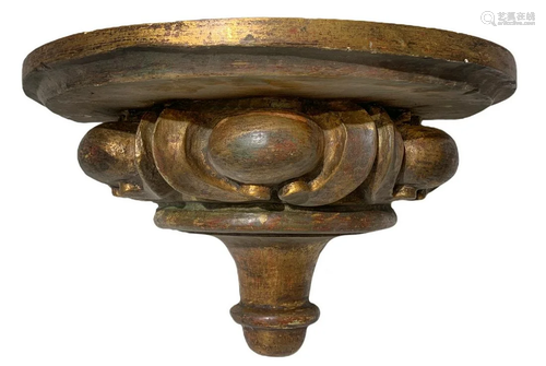 Shelf Wall gilt wood, late nineteenth century. H 20x34