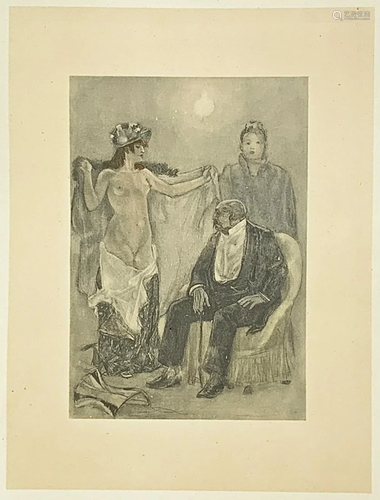 Felicien Rops Etching (Namur 1833-Essonnes 1898),