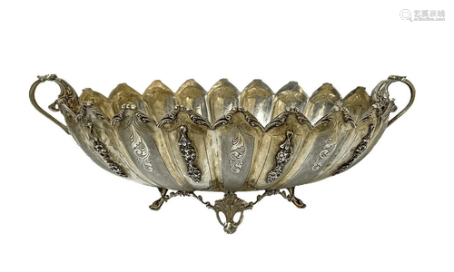 Centerpiece - Silver Ciatta 800, Italy 30 years. Gr