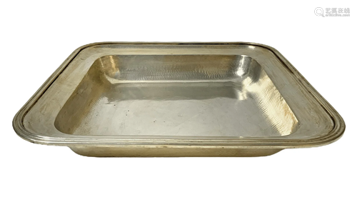 Silver tray , 800 , square shape, years 1050. 30. Gr H