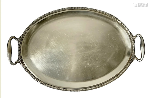 Silver oval 800, the early twentieth century. With