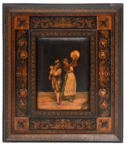 Almerico Gargiulo Fruitwood Marquetry Panel