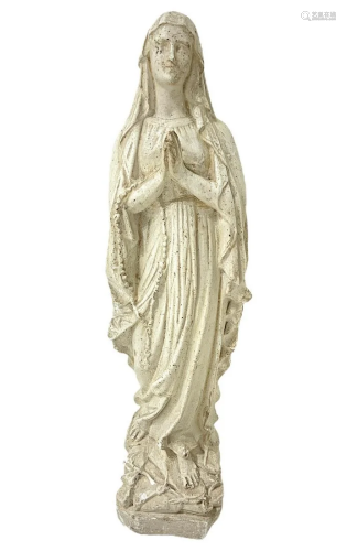 Plaster statue of the Virgin Mary, the early twentieth