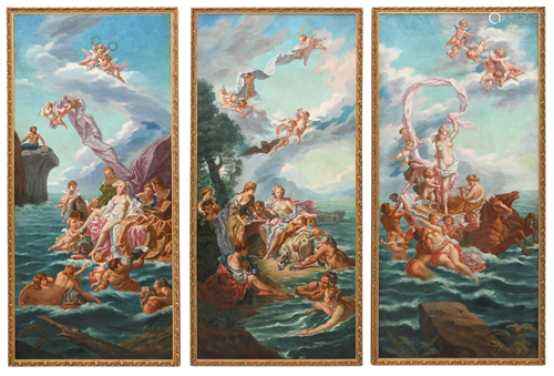 Three Greek Mythology Oil Paintings