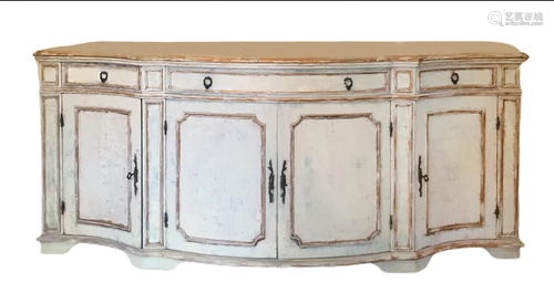 Servant shabby chic lacquered in white, XX Century.