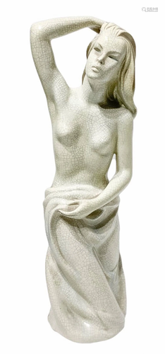 The Bertetti, sculpture white body crackle effect