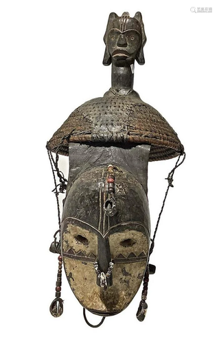 Helmet-Ejagham Ekoi ceremony, Nigeria, the first half