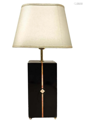 Table lamp, Italian production, the 70 Lacquered wood