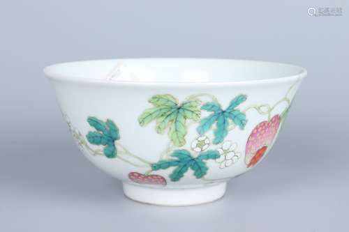 chinese famille rose porcelain bowl