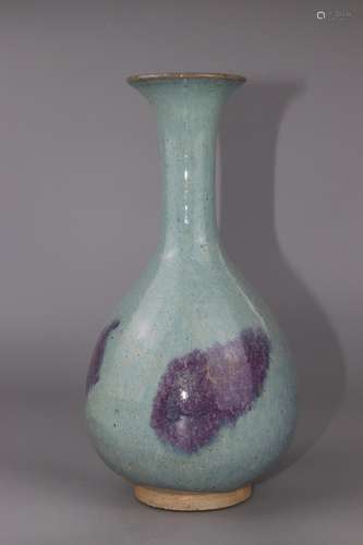 chinese jun kiln porcelain pear shaped vase