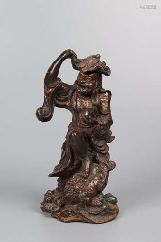 chinese gilt bronze figure