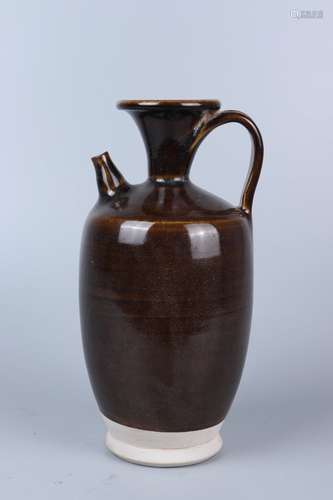 chinese brown glazed porcelain ewer