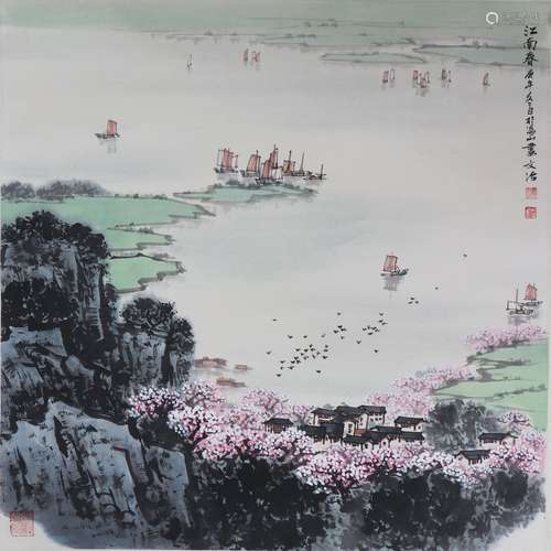 chinese song wenzhi's painting of Jiang Nanchun