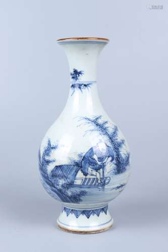 chinese blue and white porcelain vase