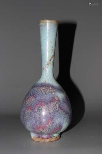 chinese jun kiln porcelain bottle vase