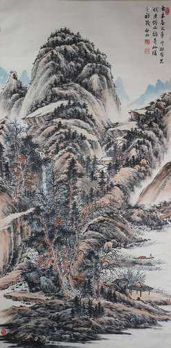 chinese qi gong's landscape painting