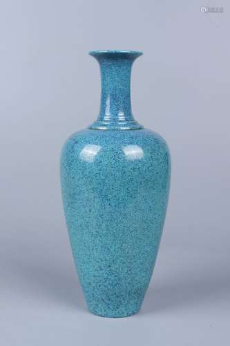 chinese robin's egg glazed porcelain vase