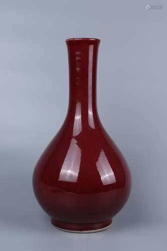 chinese monochrome glazed porcelain bottle vase