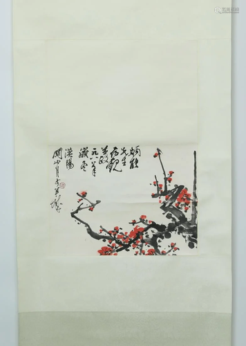 Chinese Flower scroll painting