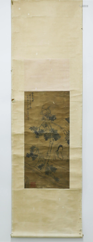 Chinese Ancient women figure scroll painting