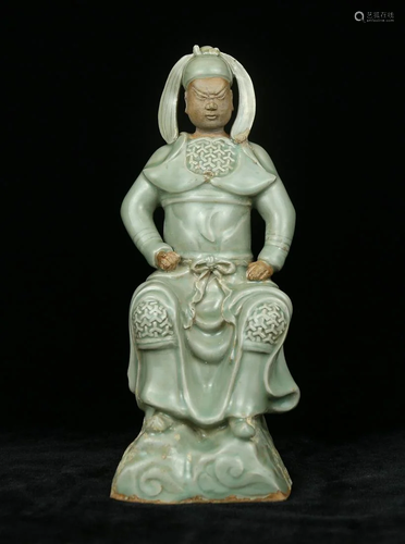 Longquan celadon figure statue