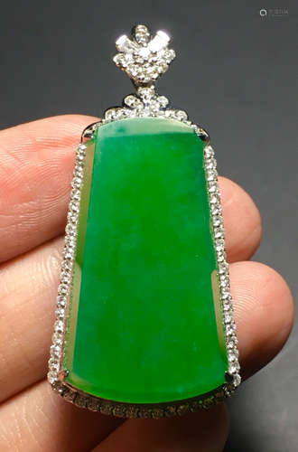 ICY JADEITE&DIAMOND PENDANT