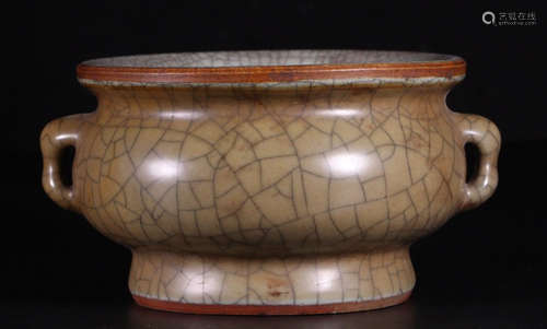 GE YAO BROWN GLAZE CENSER