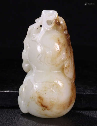 HETIAN JADE PENDANT SHAPED WITH GOURD