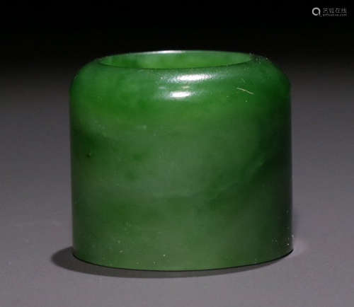 HETIAN GREEN JADE RING