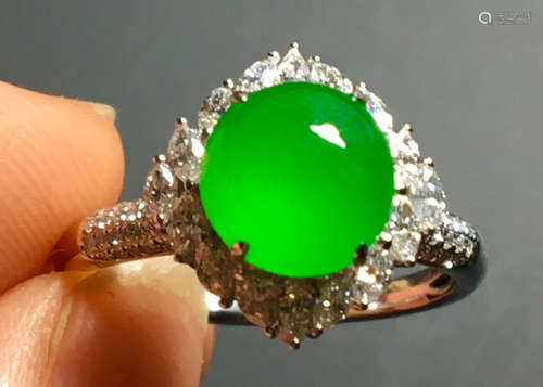 ICY JADEITE ICY JADEITE&DIAMOND RING