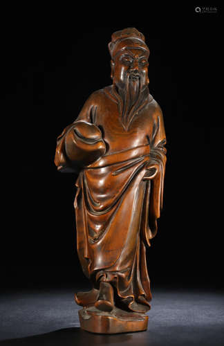 HUANGYANG WOOD FIGURE STATUE