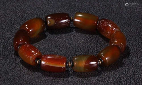 TABITAN AGATE STRING BRACELET WITH 10 BEADS