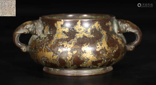 JIACANGZHENBAO MARK COPPER CENSER