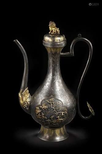 A gilding silver ewer