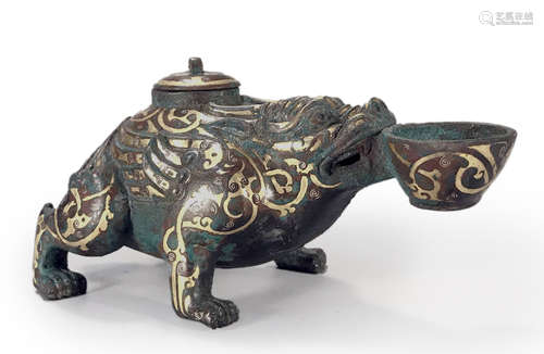 A bronze water pot