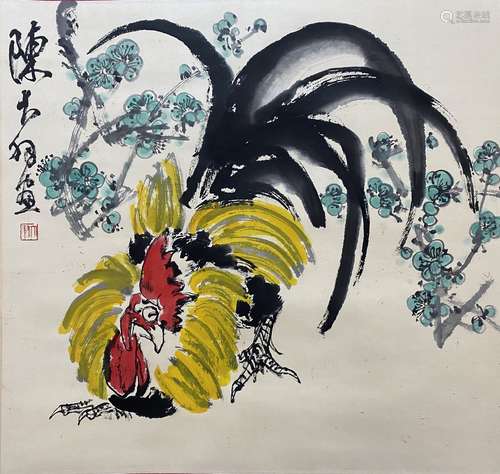 A Chinese Bird-and-flower painting, Chen Dayu mark