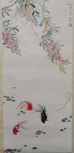 A Chinese Bird-and-flower painting, Song Meiling mark