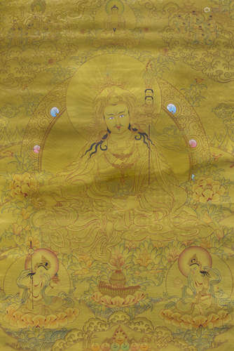 A THANGKA DEPICTING PADMASAMBHAVA